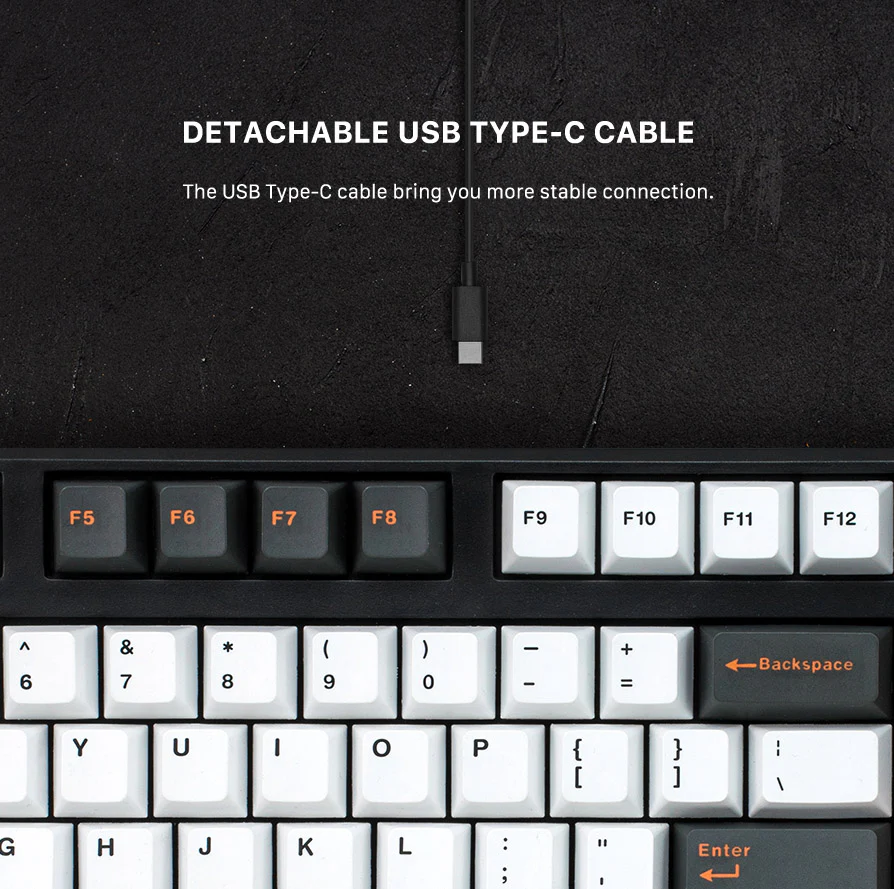 Mistel X8BT V2 Gloaming Hotswap Bluetooth Double Shot PBT Mechanical Keyboard - Image 3