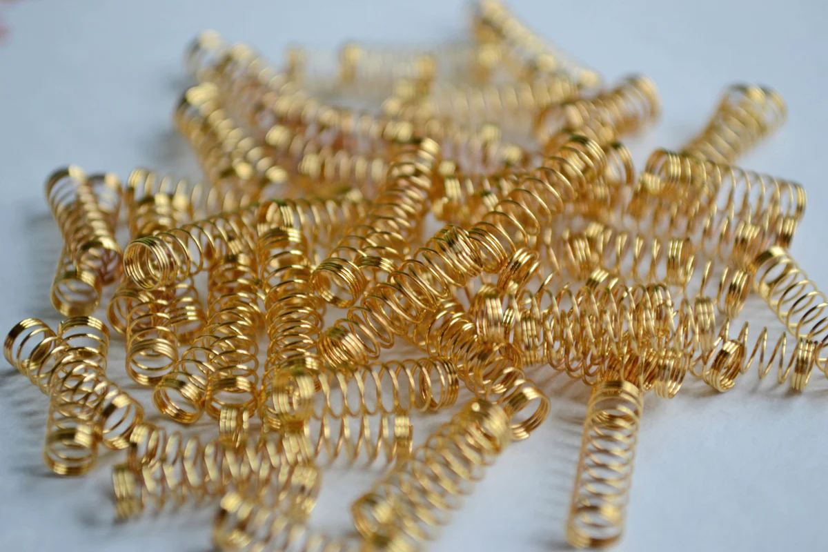 MK 100x Cherry MX 24K Gold Plated Springs 125G SPRiT Edition