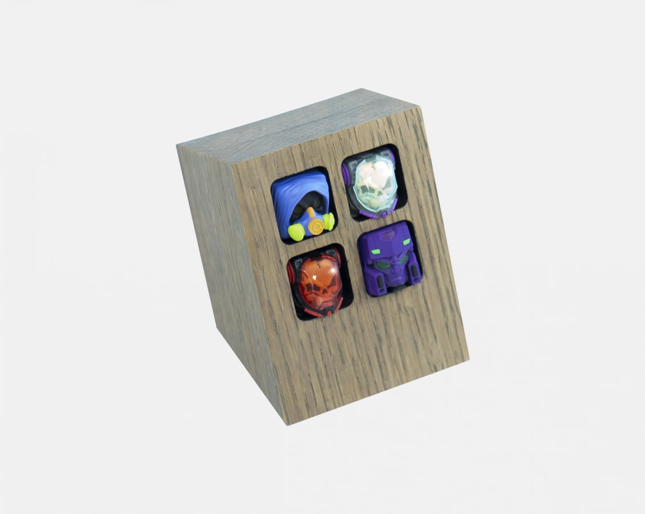 MK Custom 4-Key Wooden Backlit Artisan Keycap Display - Image 11