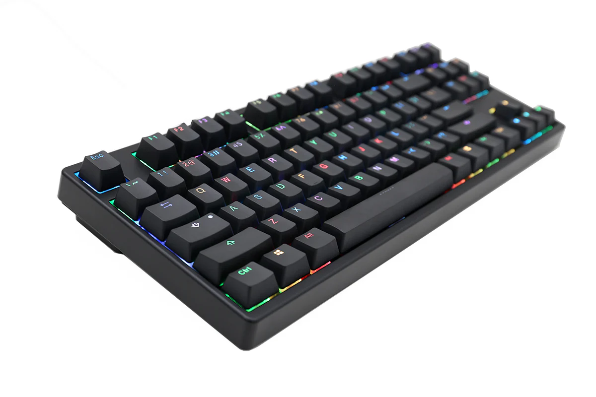 MK Disco Black RGB LED TKL Double Shot PBT Mechanical Keyboard - Image 2