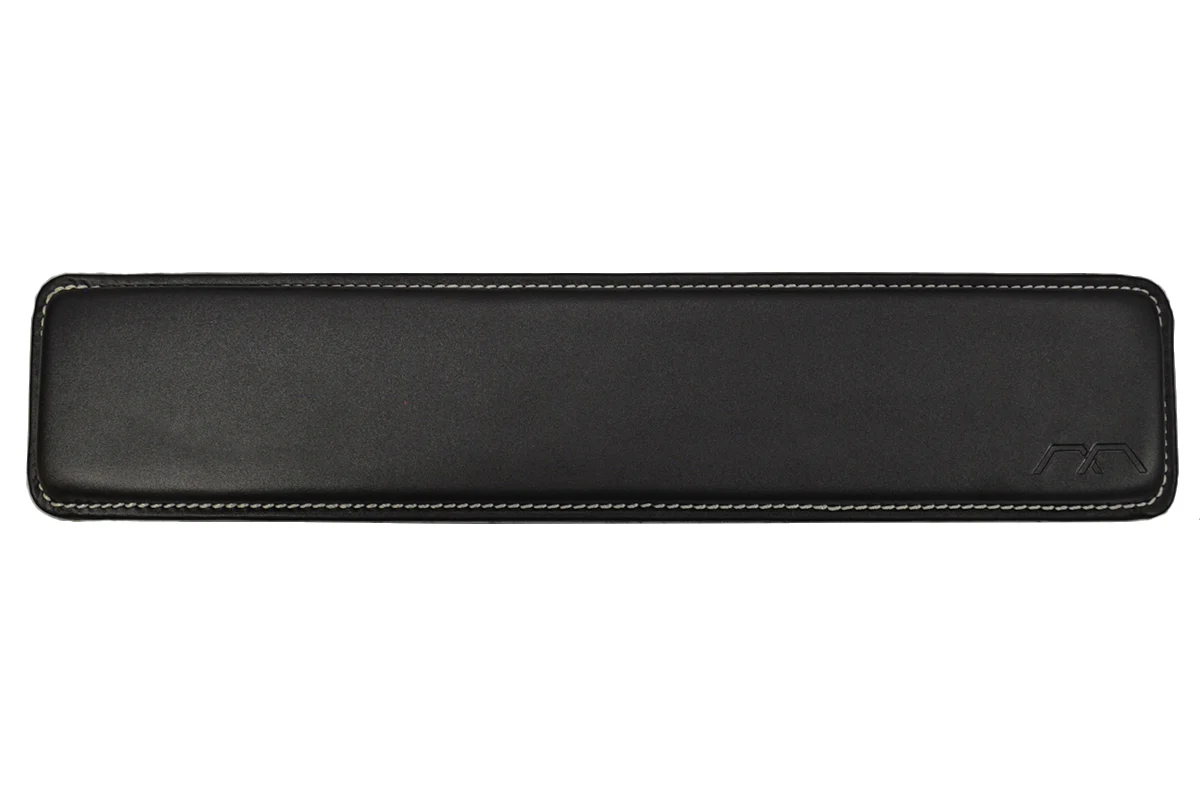 MK Fullsize Leather Wrist Rest with Grey Stitching - Image 2