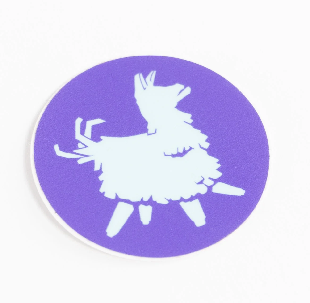 MK Limited Edition Round Frozen Llama Sticker