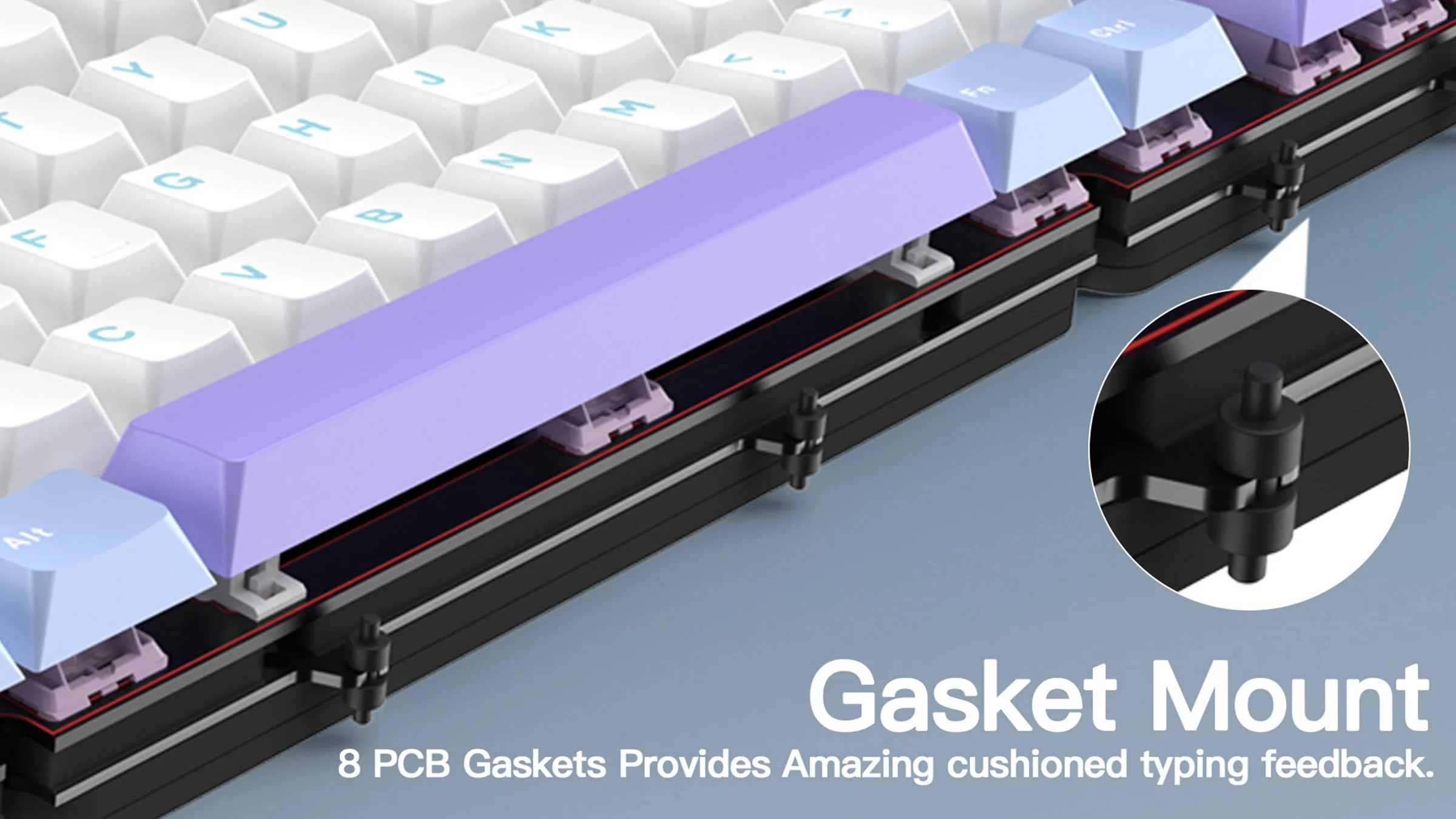 MK x WOBKEY Rainy 75 Pro Aluminum 75% Hotswap Wireless A-RGB Non-flex Cut Keyboard - Image 5