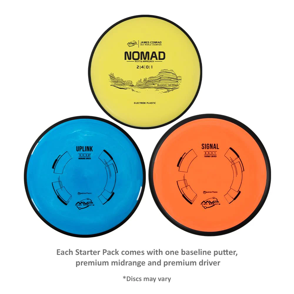 MVP Disc Sports 3-Disc Premium Disc Golf Starter Set (Colors and Models May Vary) - Image 2