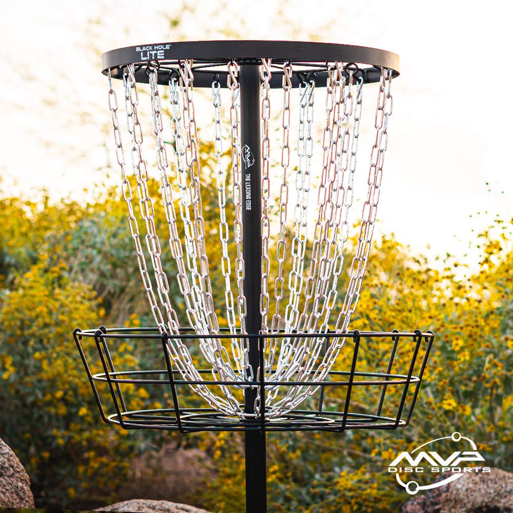 MVP Disc Sports Black Hole Lite 24-Chain Disc Golf Basket Target - Image 6