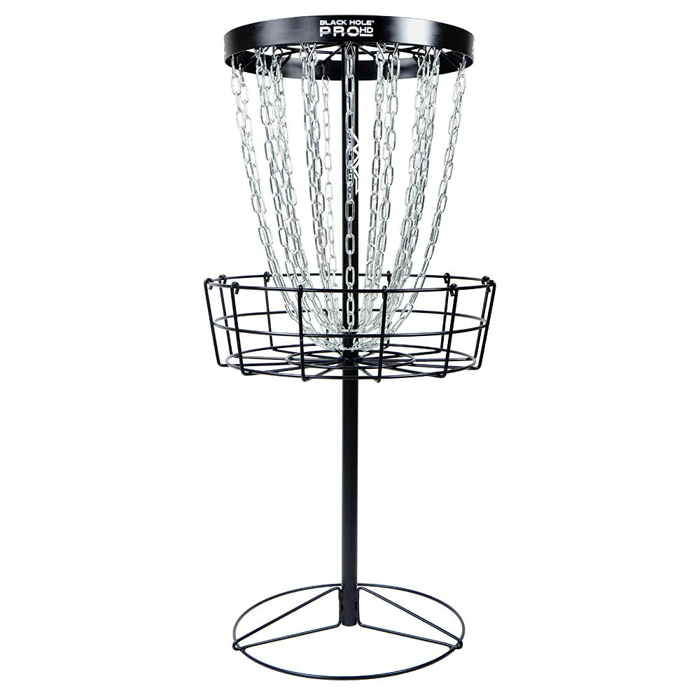 MVP Disc Sports Black Hole Pro HD 24-Chain Disc Golf Basket Target
