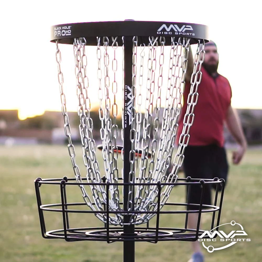 MVP Disc Sports Black Hole Pro HD 24-Chain Disc Golf Basket Target - Image 6