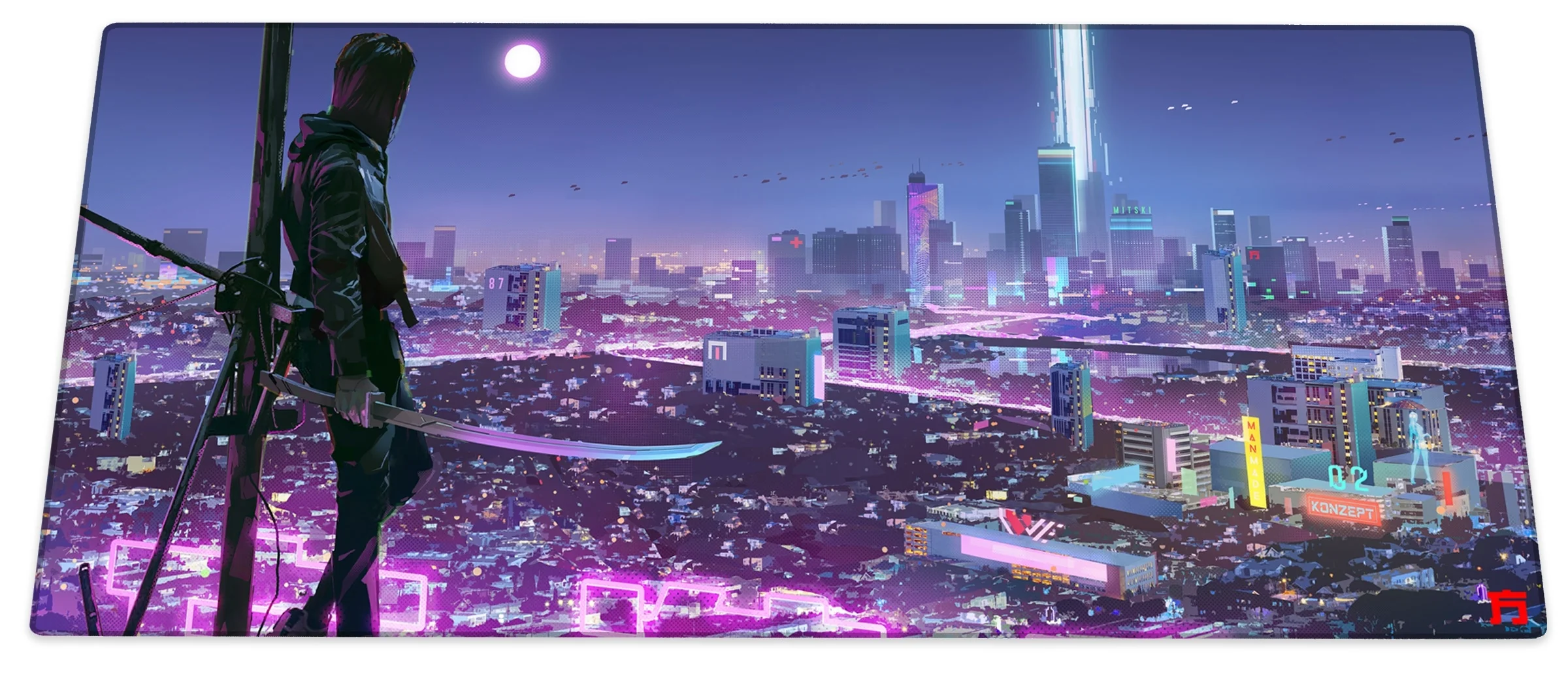 NEON Desk Mat XL (Kwerty x Chin Fong) - Image 2