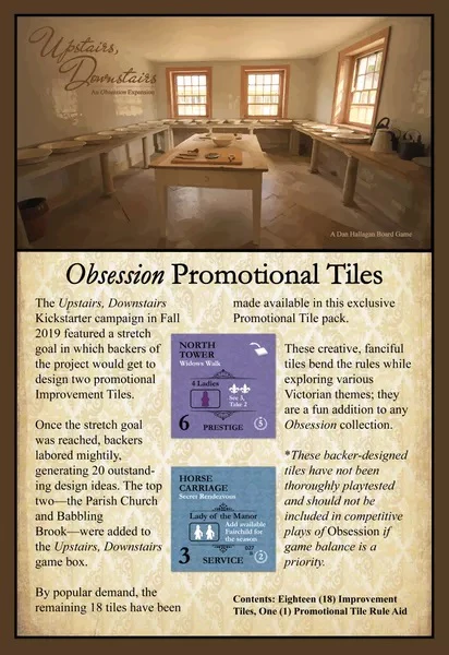 Obsession Promotional Tiles
