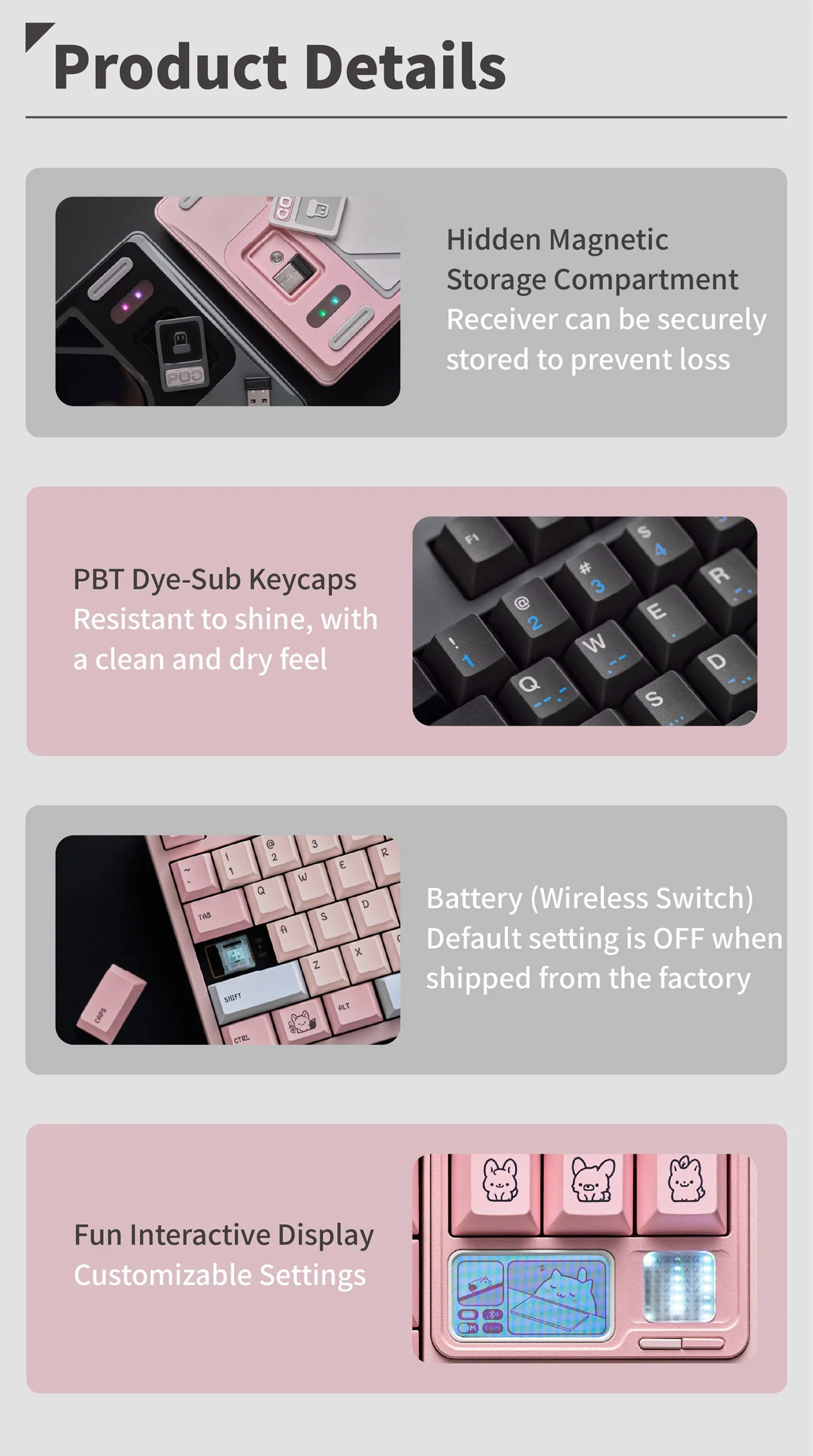 Qwertykeys QK80 Mk2 Aluminum Wireless Prebuilt Keyboard - Image 3