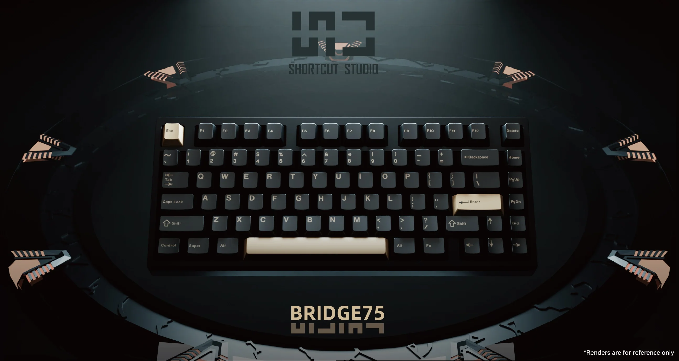 Shortcut Studio Bridge75 HE 8K Aluminum 75% Hotswap Mechanical Keyboard - Image 20