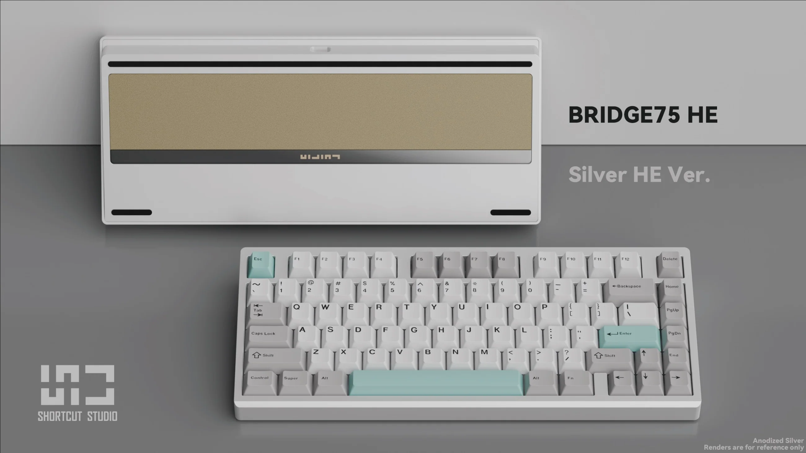 Shortcut Studio Bridge75 HE 8K Aluminum 75% Hotswap Mechanical Keyboard - Image 4