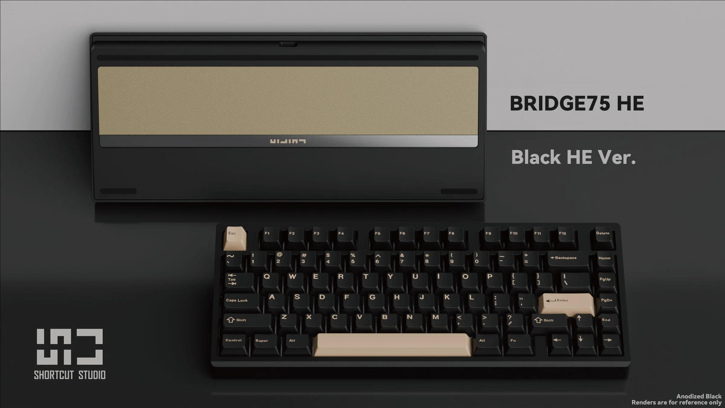 Shortcut Studio Bridge75 HE 8K Aluminum 75% Hotswap Mechanical Keyboard - Image 5