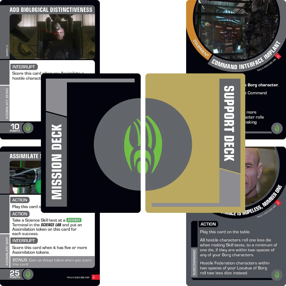 Star Trek Away Missions Battle of Wolf 359 Core Set Federation Versus The Borg - Image 3