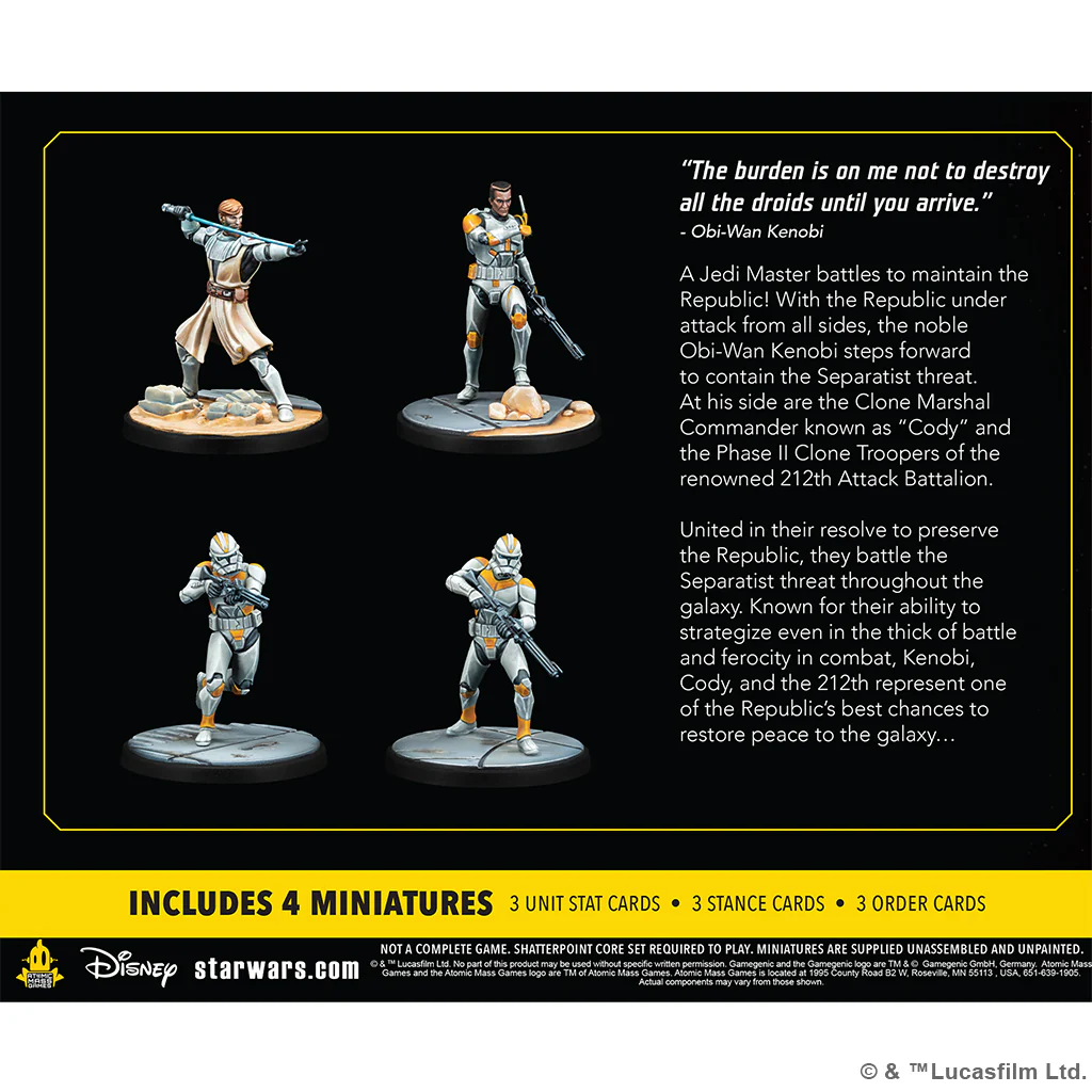 Star Wars : Shatterpoint - Hello There: General Obi-Wan Kenobi Squad Pack - Image 2