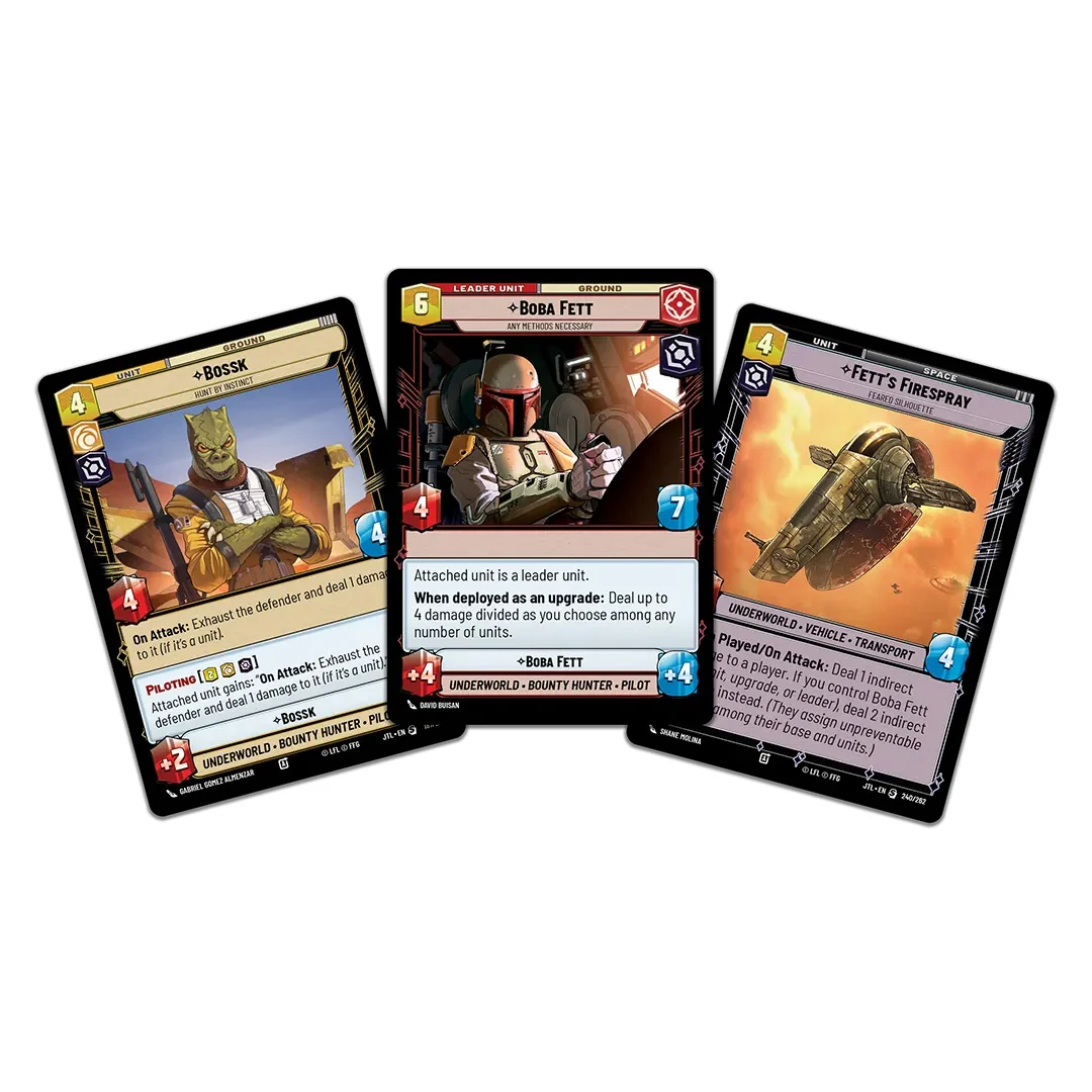 Star Wars Unlimited Jump to Lightspeed Spotlight Deck Boba Fett - Image 3