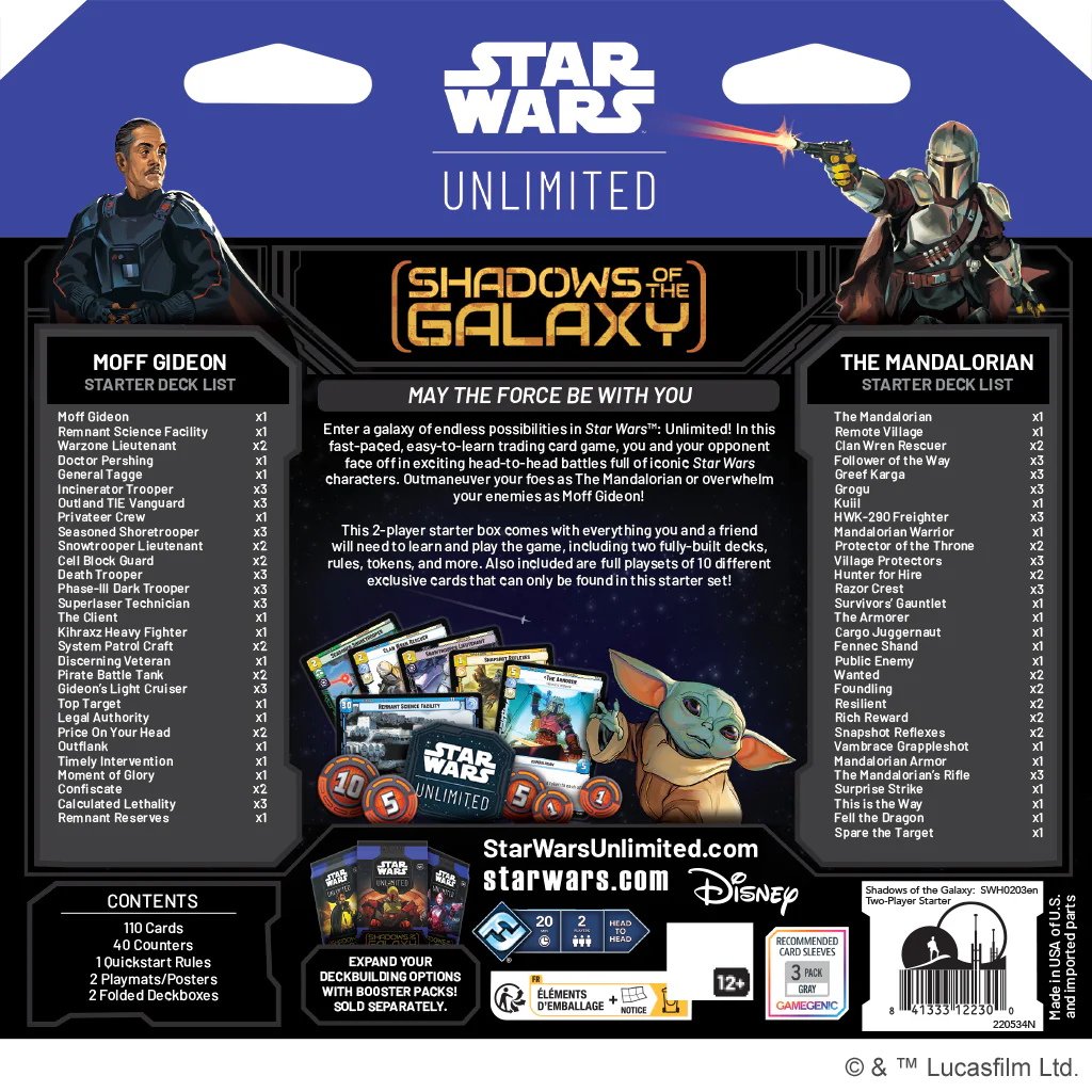Star Wars Unlimited Shadows of the Galaxy Two-Player Starter - Image 5