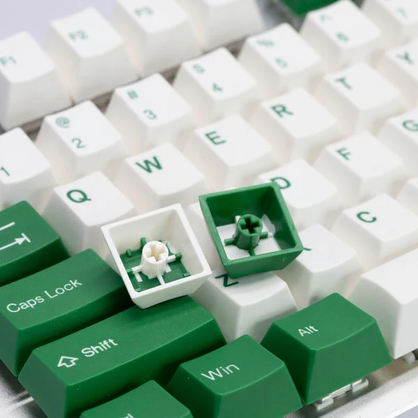 Tai-Hao Green & White 116 Key Cubic Profile Double Shot ABS Keycap Set - Image 5