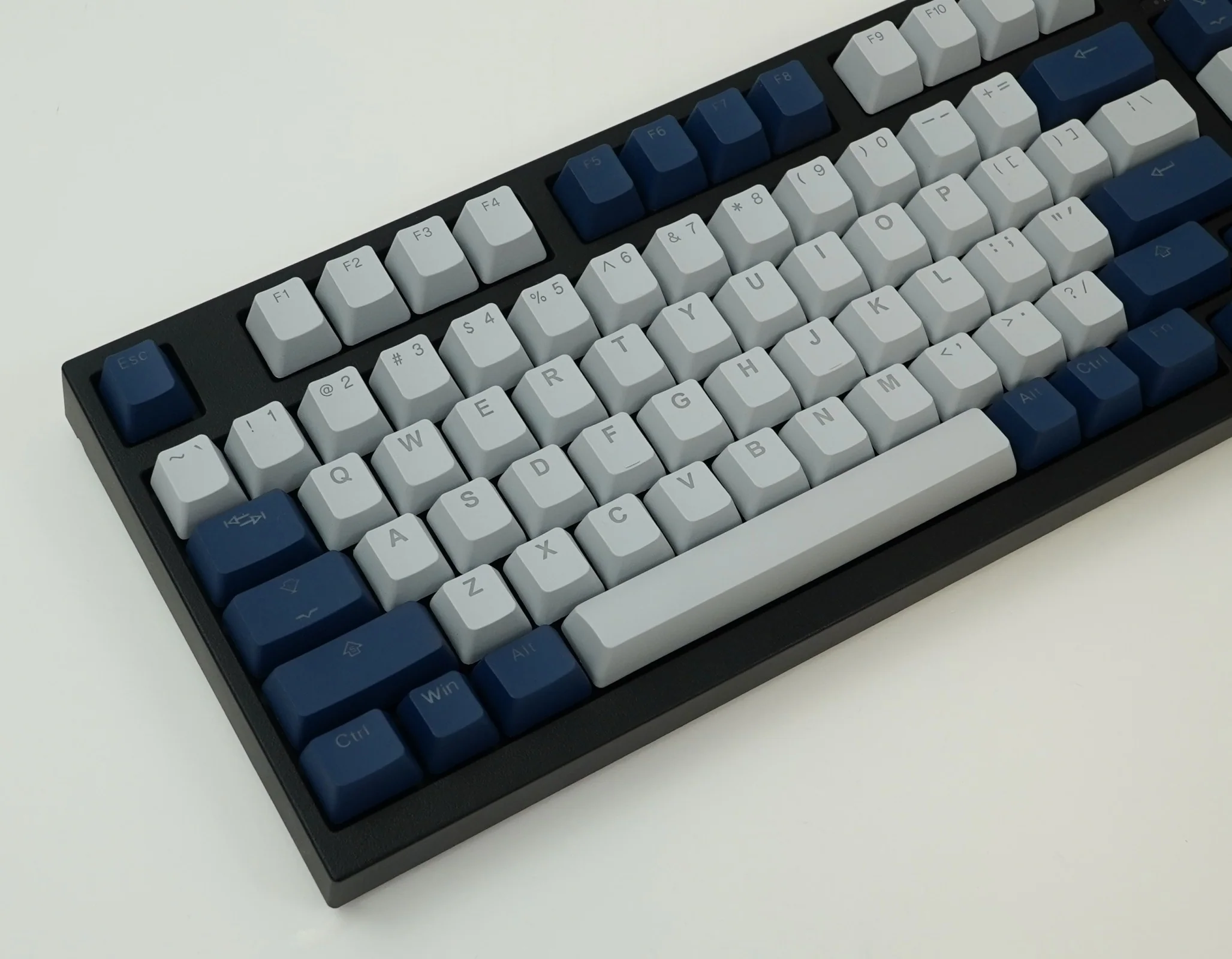 Tai-Hao Cool Grey / Navy Backlit 132 Key OEM Profile Double Shot PBT Keycap Set - Image 2