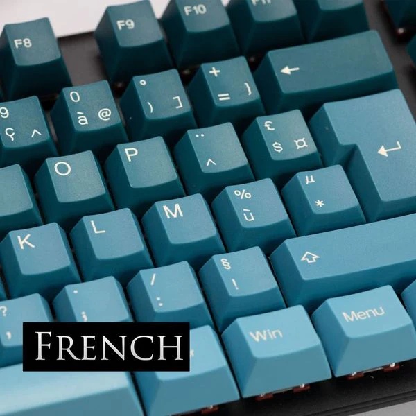 Tai-Hao Pine Green Gradient ISO French 141 Key Cubic Double Shot ABS Keycap Set - Image 3