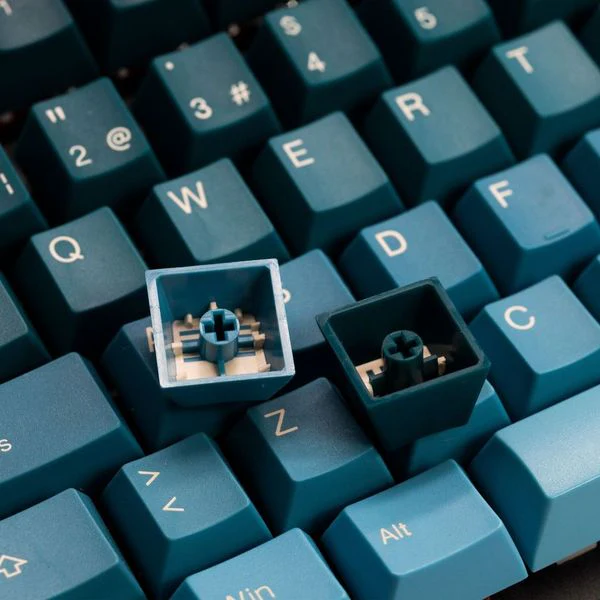 Tai-Hao Pine Green Gradient ISO French 141 Key Cubic Double Shot ABS Keycap Set - Image 4