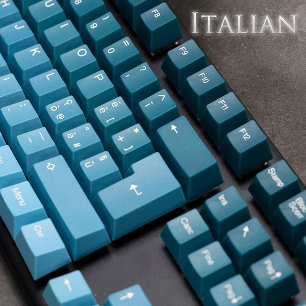 Tai-Hao Pine Green Gradient ISO Italian 141 Key Cubic Double Shot ABS Keycap Set - Image 2