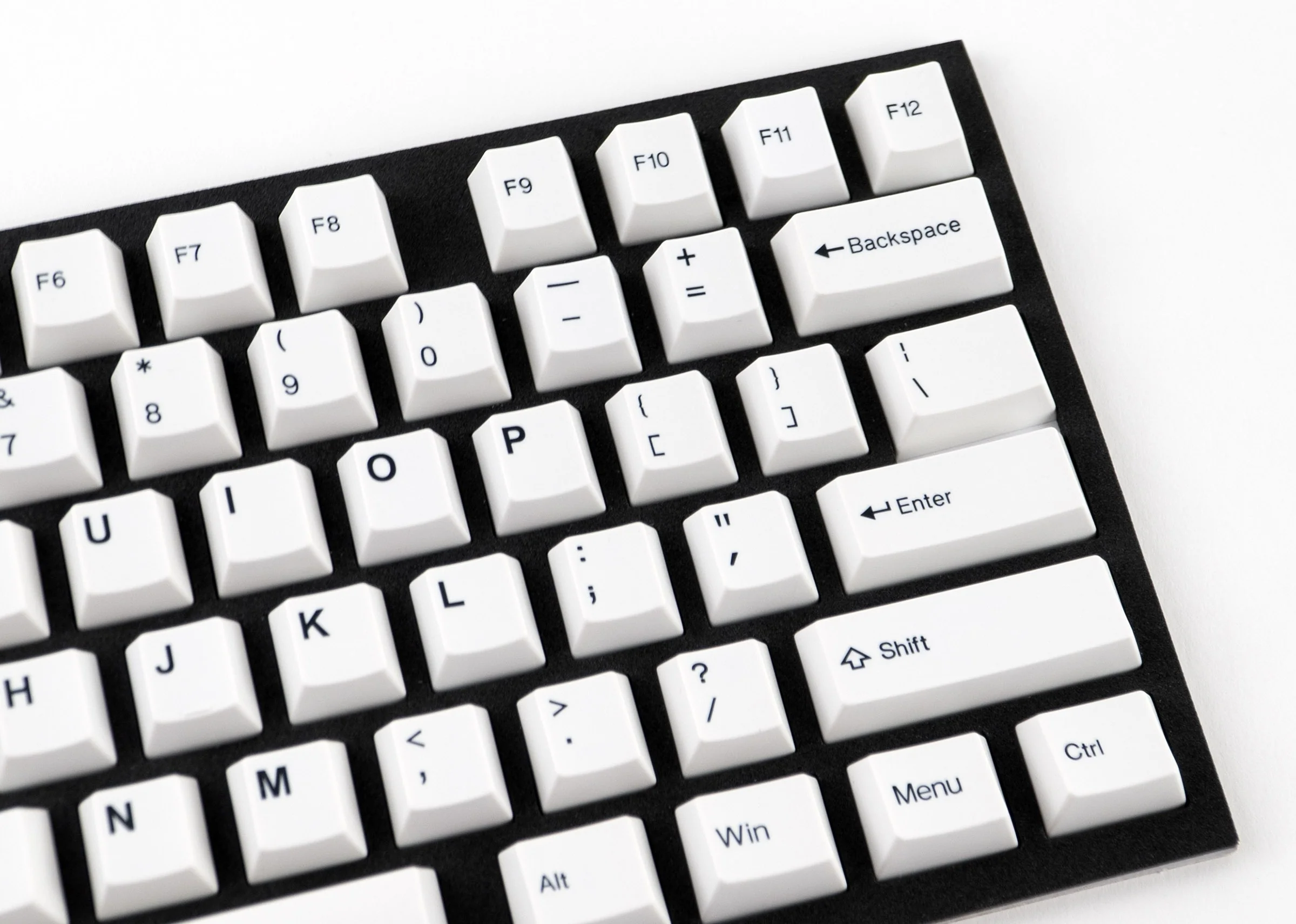 Tai-Hao Black on White 150 Key Cubic Profile Double Shot ABS Keycap Set - Image 5