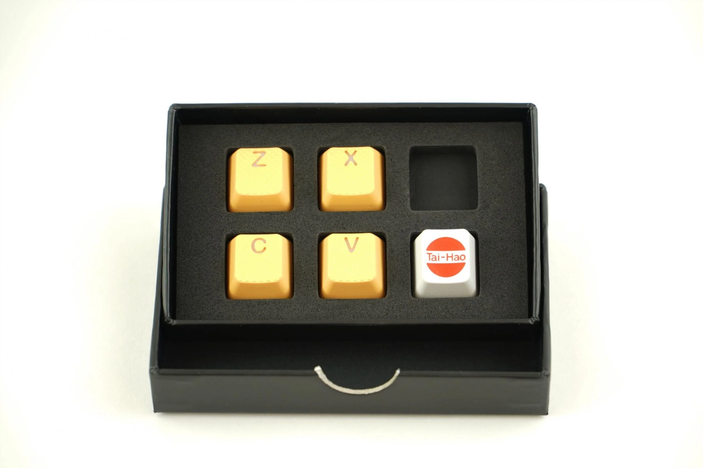 Tai-Hao Neon Orange Row 1 Backlit 4 Key OEM Profile TPR Rubber Keycap Set - Image 2