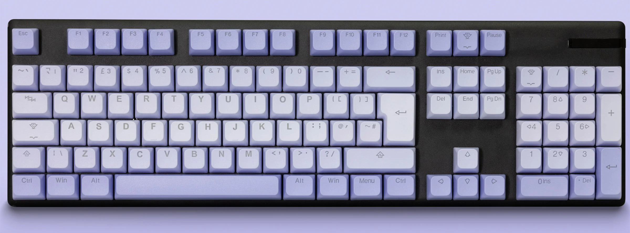 Tai-Hao Aurora Wave Purple Backlit 171 Key BOBO Profile Double Shot ABS Keycap Set - Image 7