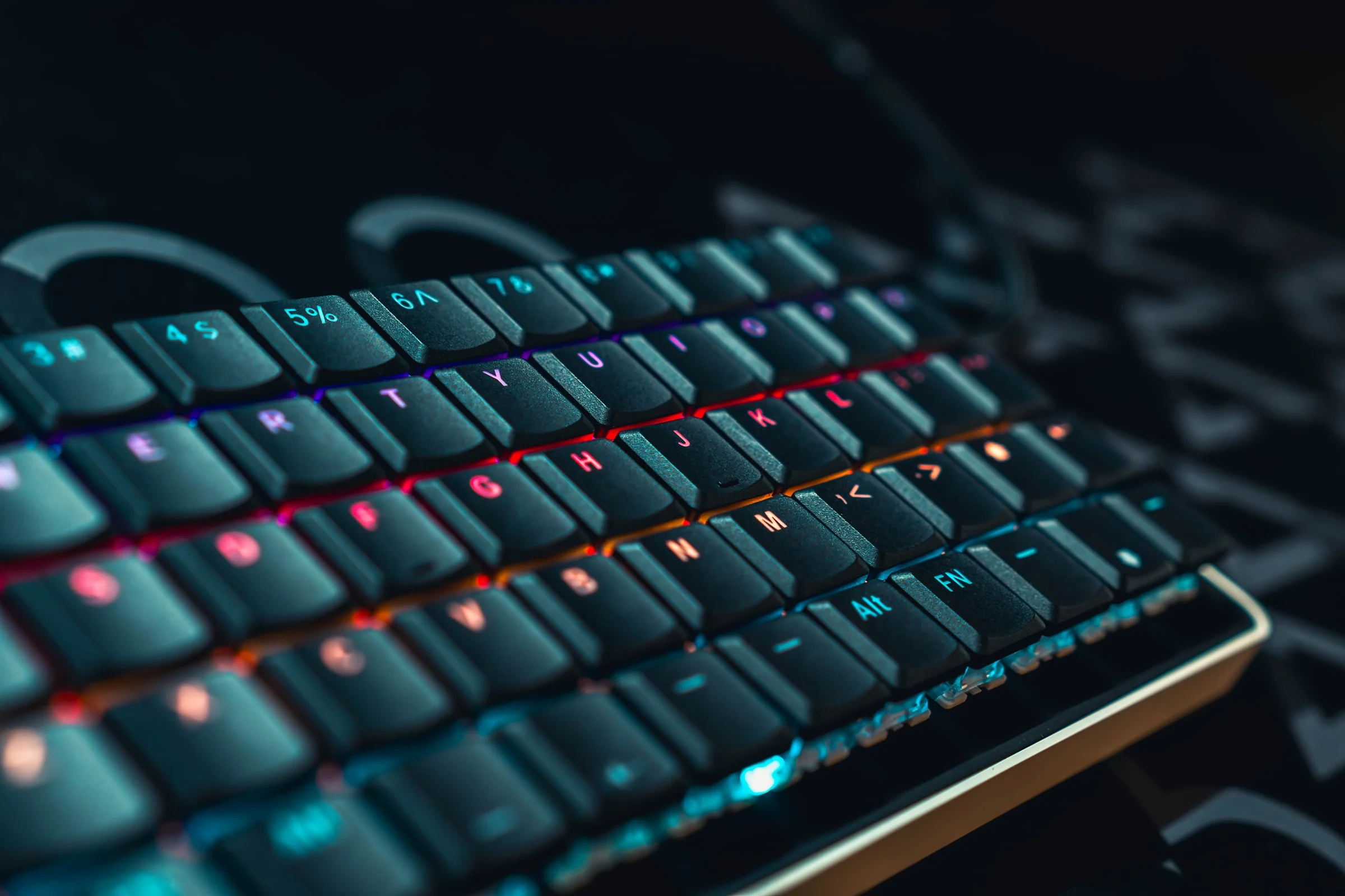 Tai-Hao Black THT Backlit 65 Key Double Shot PBT Low Profile Keycap Set - Image 4