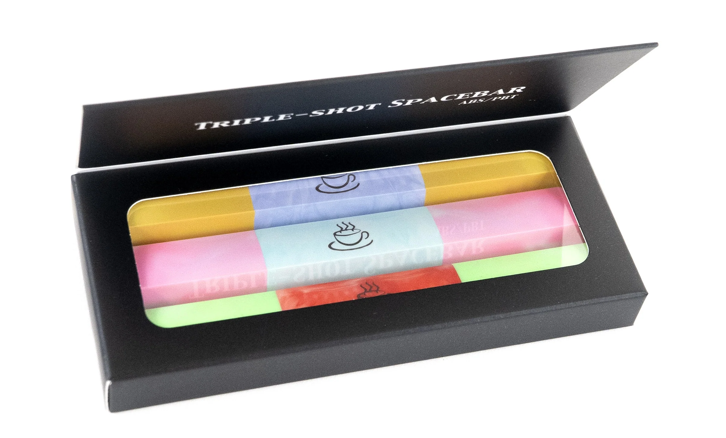 Tai-Hao Three Pack Random Color OEM Profile Triple Shot ABS / PBT Spacebars - Image 3