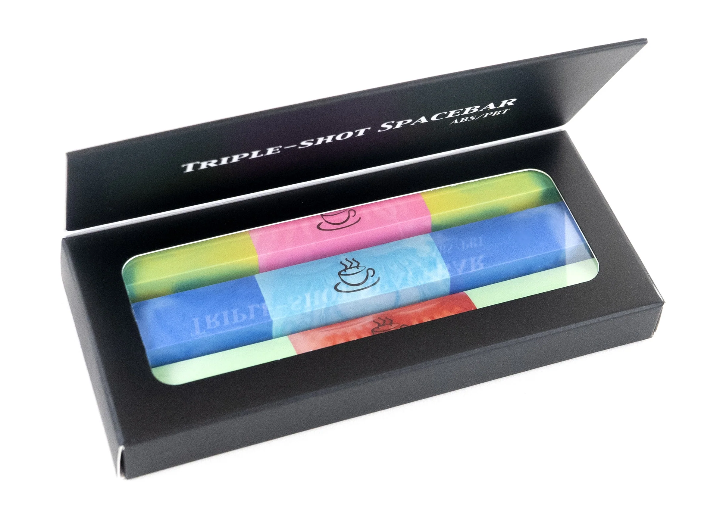Tai-Hao Three Pack Random Color OEM Profile Triple Shot ABS / PBT Spacebars - Image 5