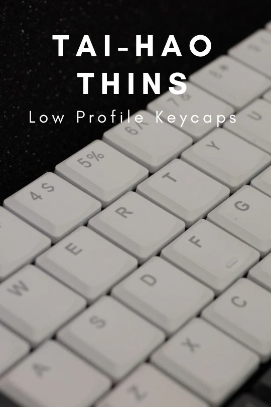 Tai-Hao White THT Backlit 65 Key Double Shot PBT Low Profile Keycap Set - Image 4