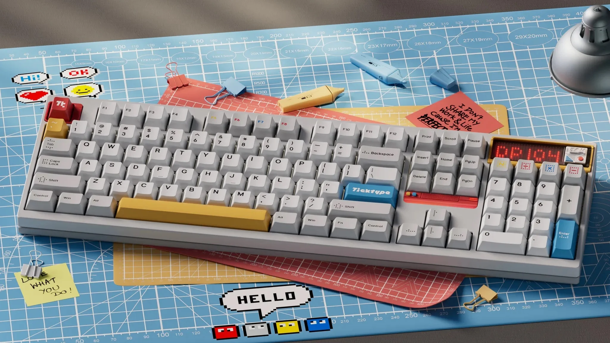 Ticktype DP104 8K Aluminum Wireless RGB Keyboard - Image 19