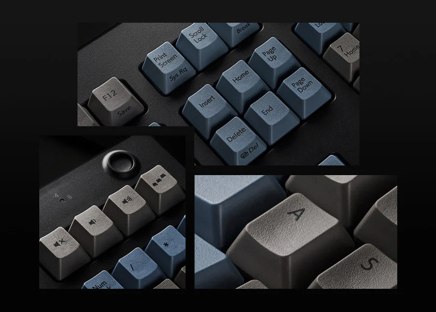Topre Realforce R3 Grey / Blue Wireless Keyboard - Image 4