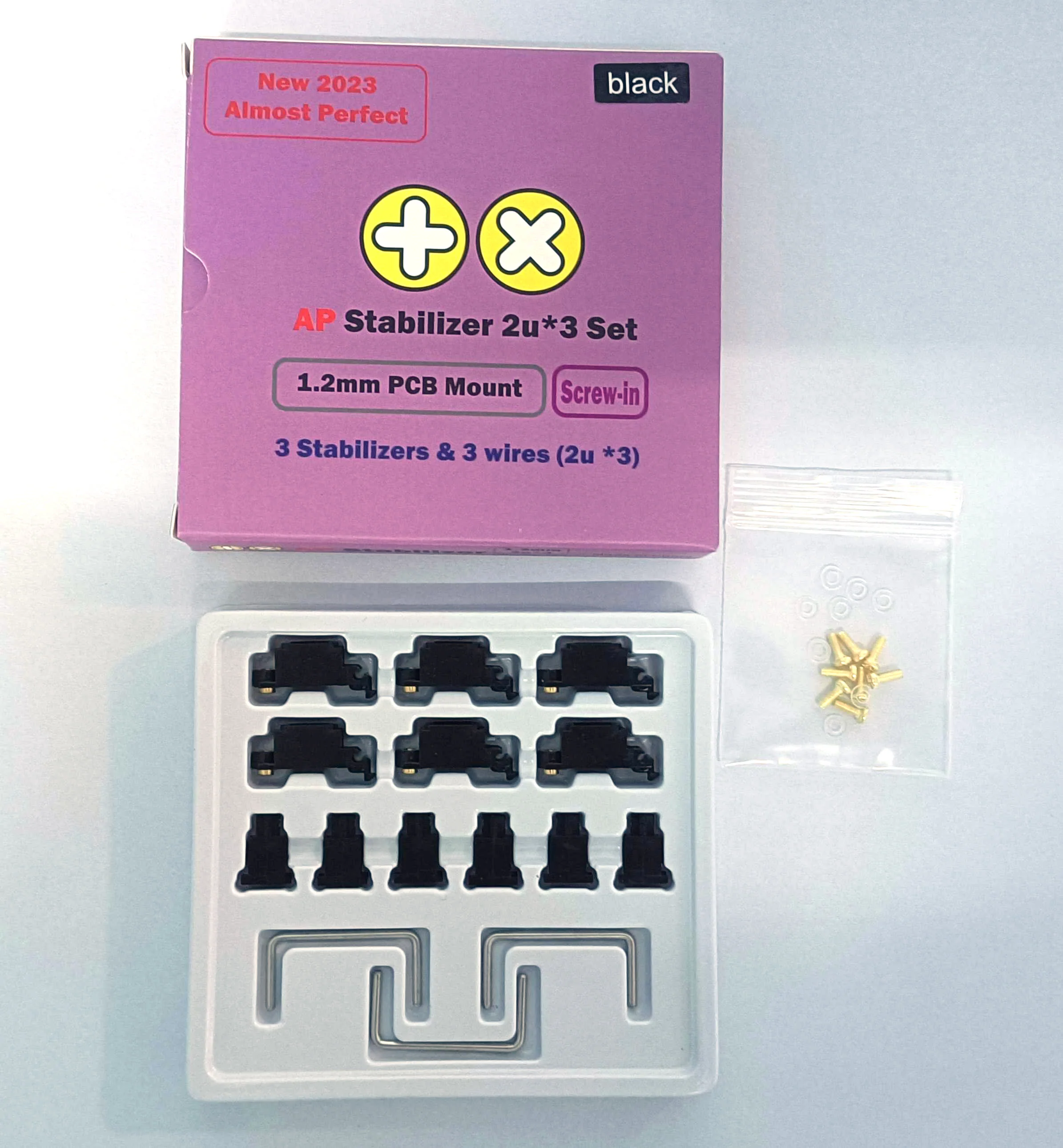 TX AP Stabilizers PCB Mount Screw-in 2u Kit (3 pack) - Image 2
