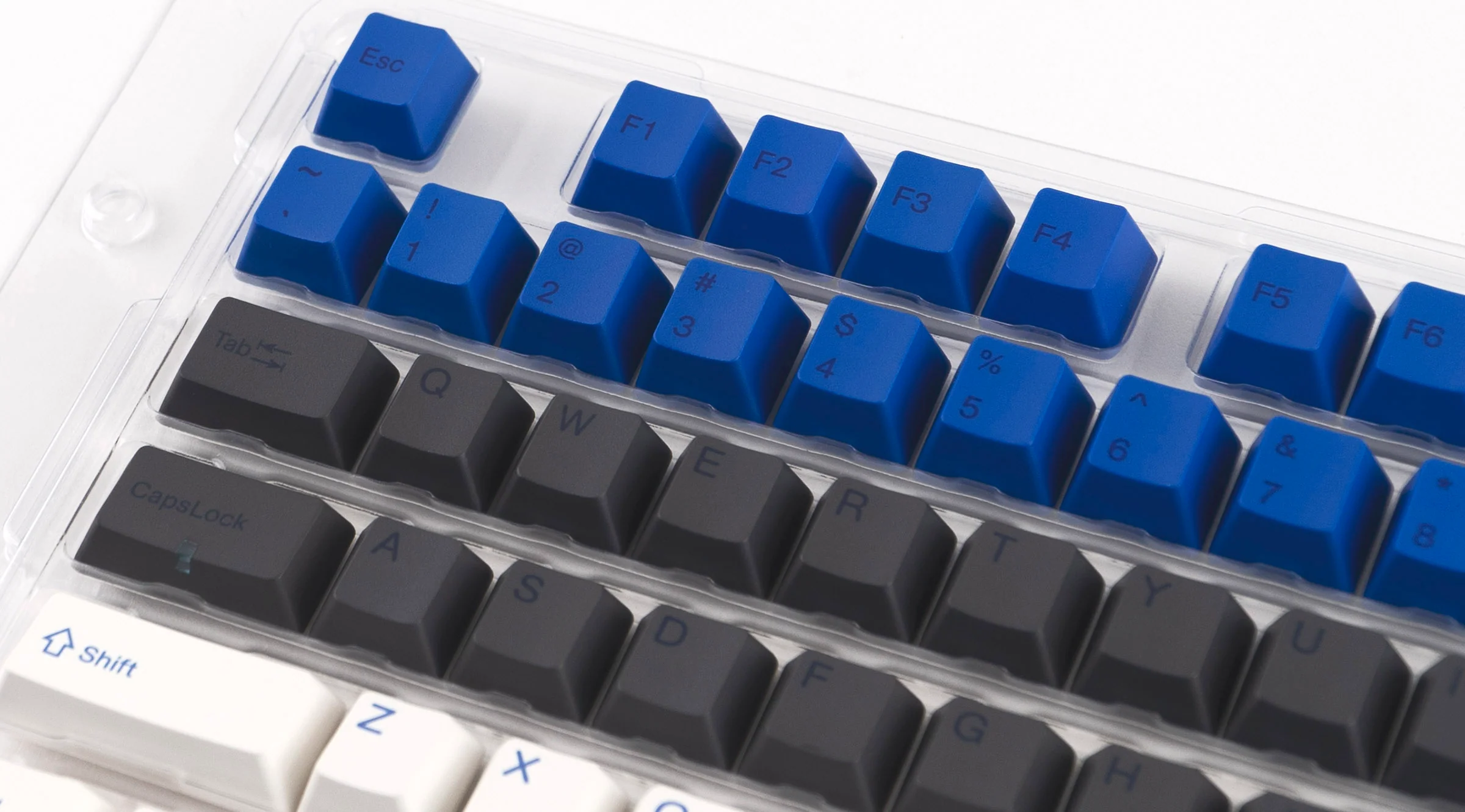 Varmilo Lake Blue / Black / White 108 Key Varmilo Profile Dye Sub PBT Keycap Set - Image 2