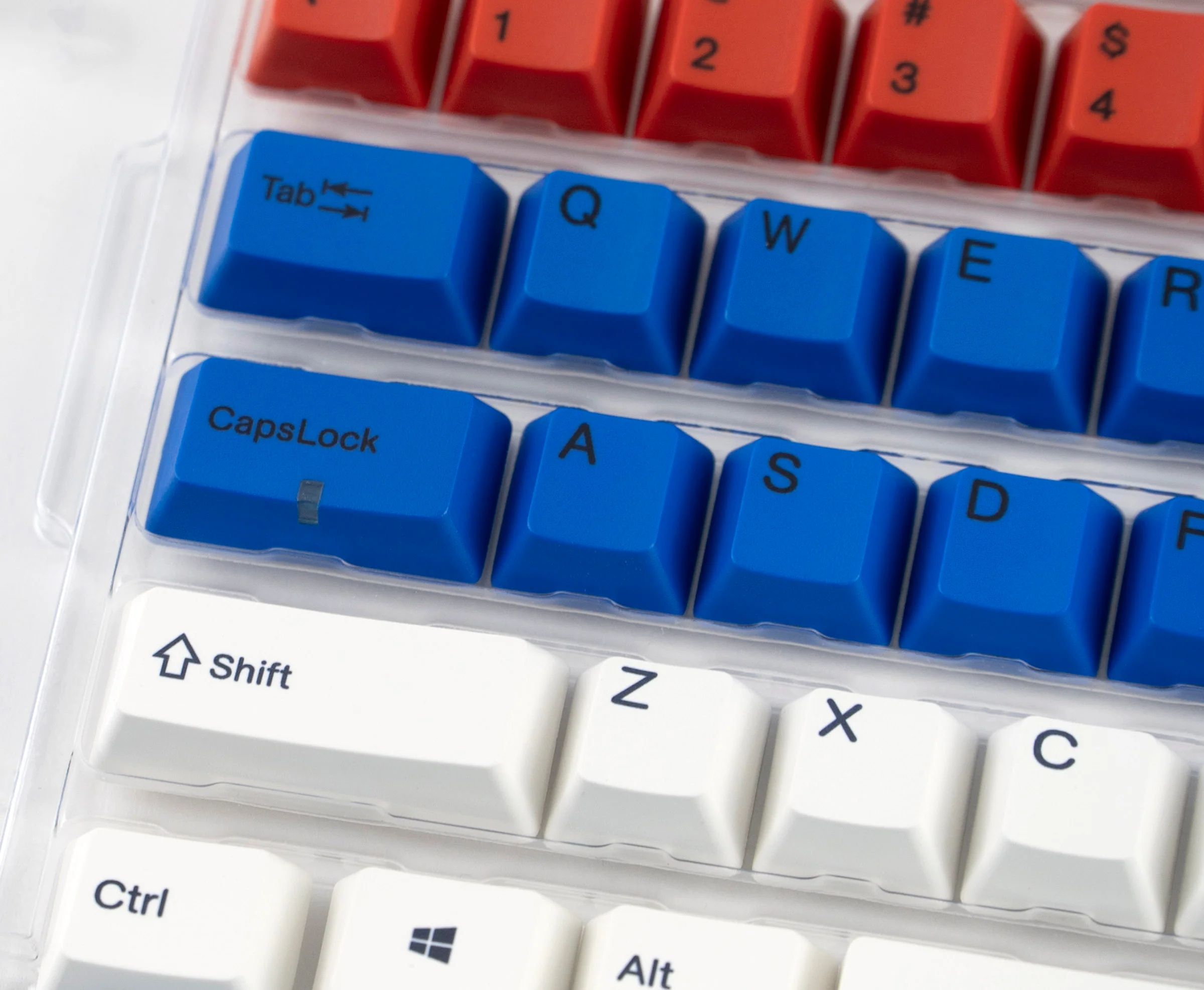 Varmilo Mr. Football Red / Blue / White 108 Key Varmilo Profile Dye Sub PBT Keycap Set - Image 3