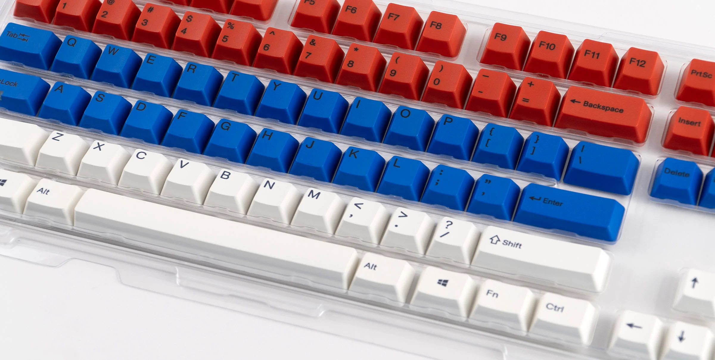 Varmilo Mr. Football Red / Blue / White 108 Key Varmilo Profile Dye Sub PBT Keycap Set - Image 5