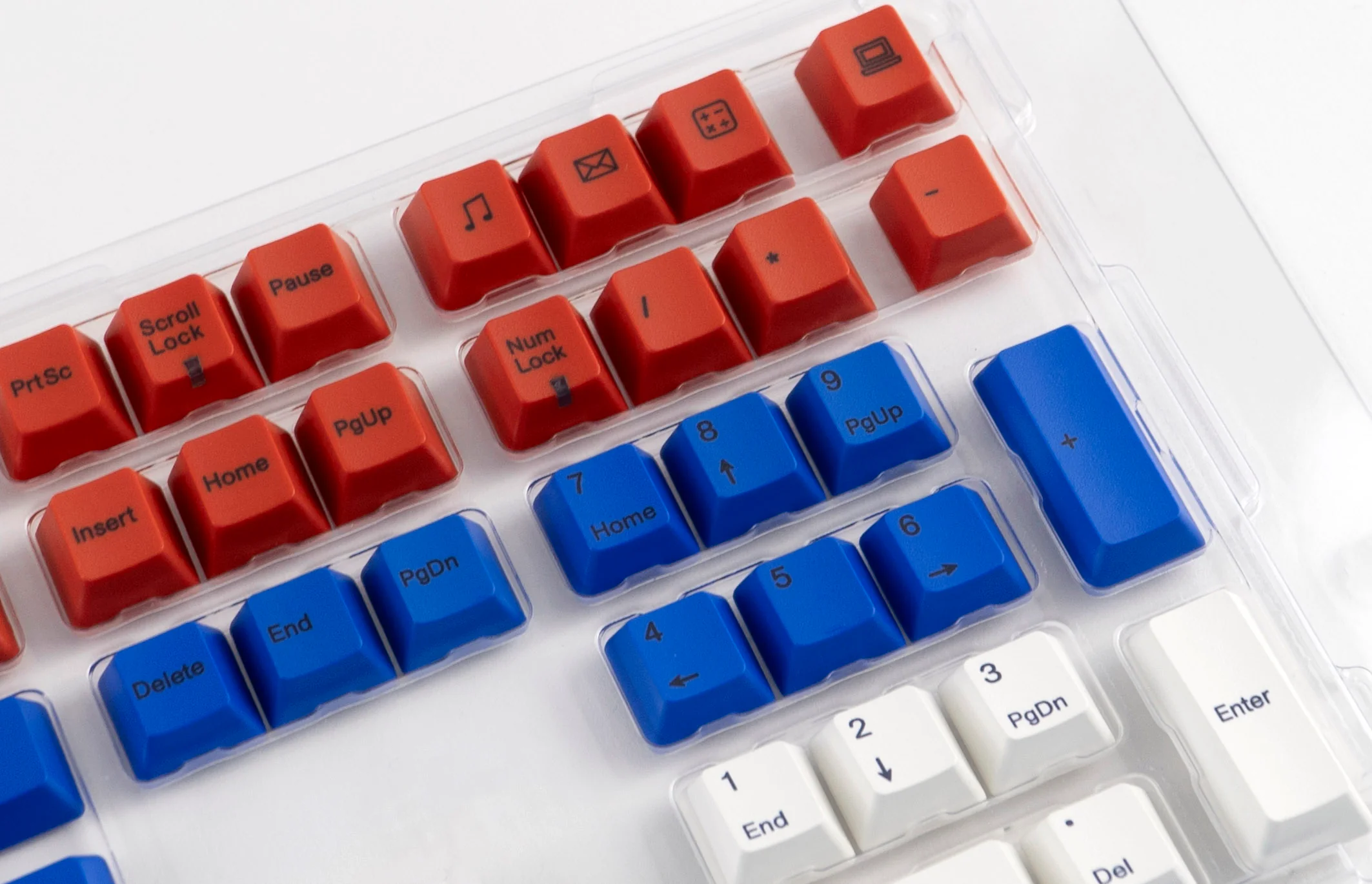 Varmilo Mr. Football Red / Blue / White 108 Key Varmilo Profile Dye Sub PBT Keycap Set - Image 6