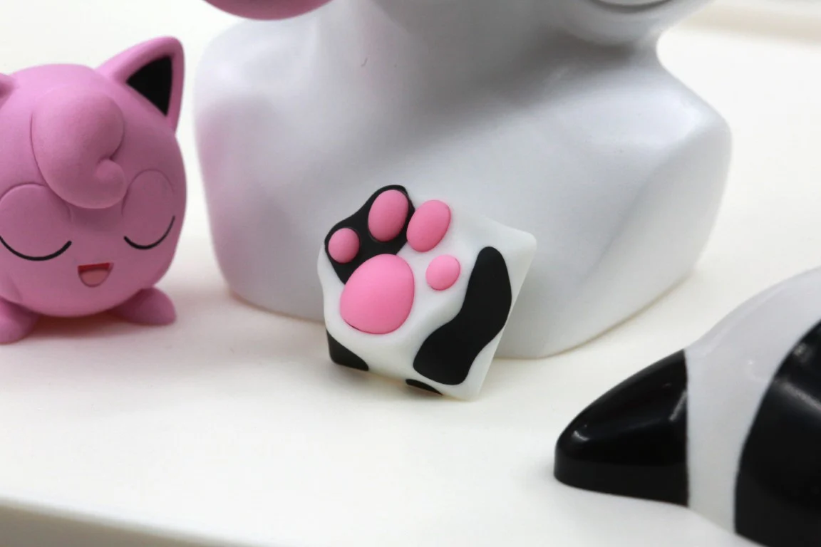 Varmilo Dairy Cow Kitty Paw ABS / Silicone Keycap - Image 5