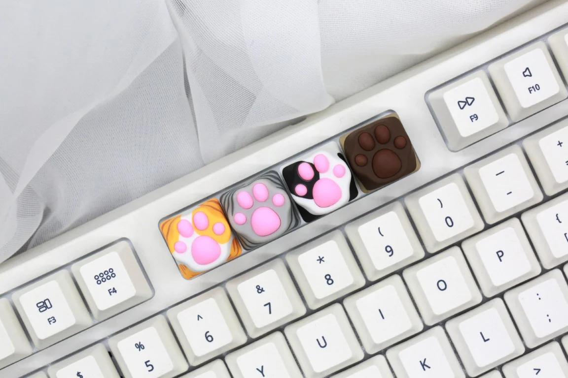 Varmilo Dairy Cow Kitty Paw ABS / Silicone Keycap - Image 7