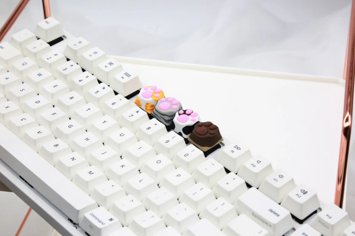 Varmilo Dairy Cow Kitty Paw ABS / Silicone Keycap - Image 9