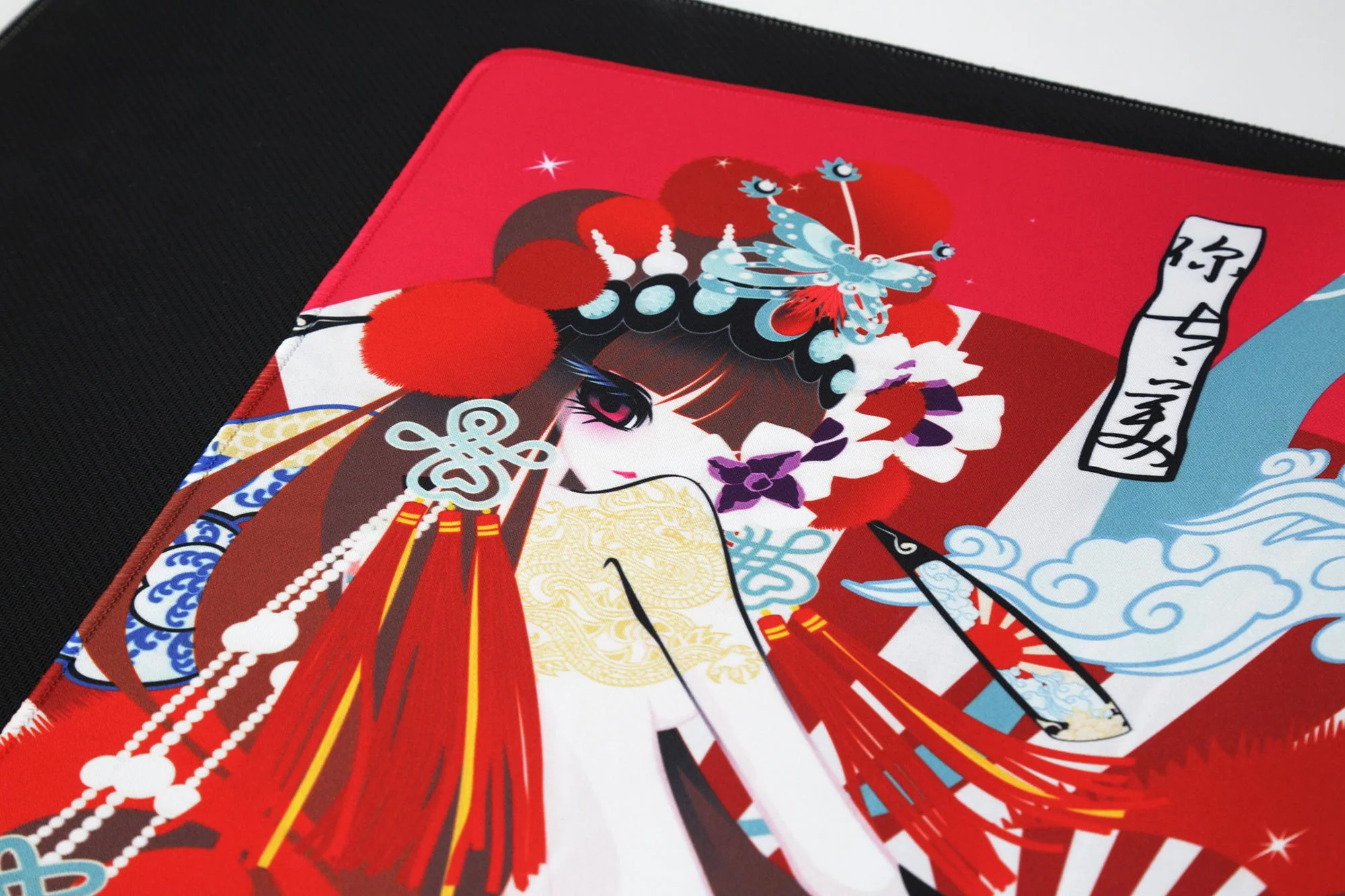 Varmilo Extra Large Consort Yu Beijing Opera Desk Mat with Stitched Edges - Image 5