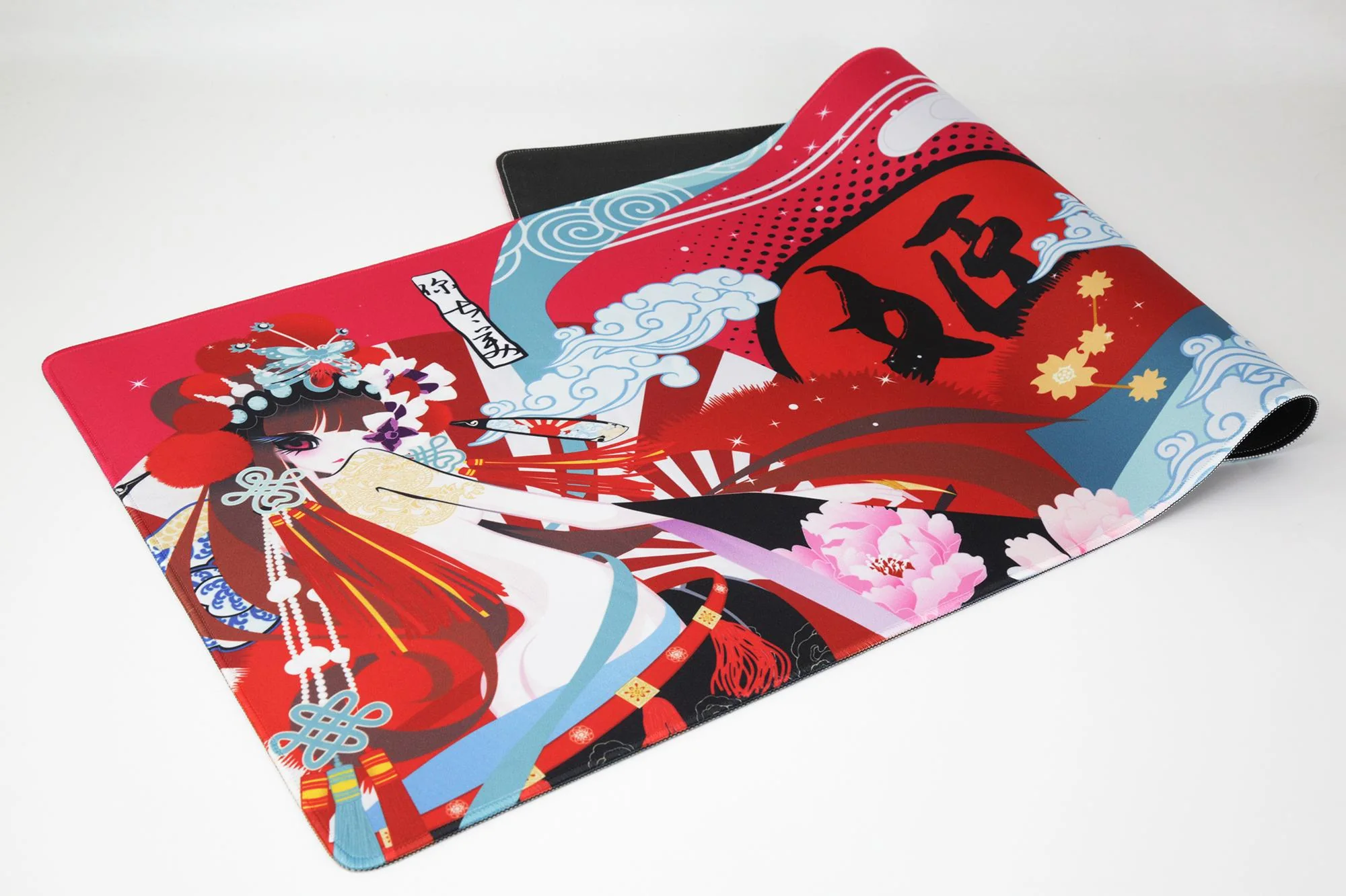 Varmilo Extra Large Consort Yu Beijing Opera Desk Mat with Stitched Edges - Image 7