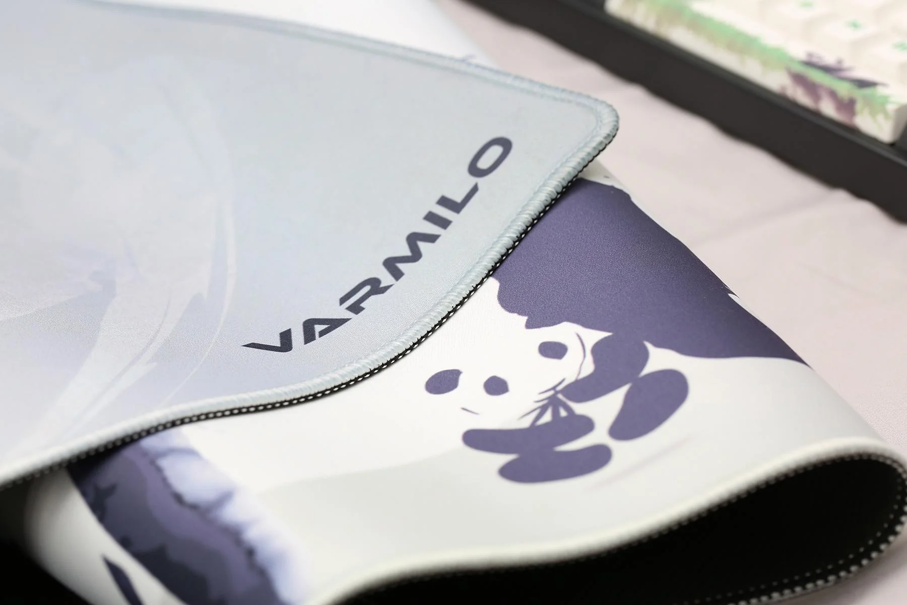 Varmilo Extra Large Panda Desk Mat with Stitched Edges - Image 2