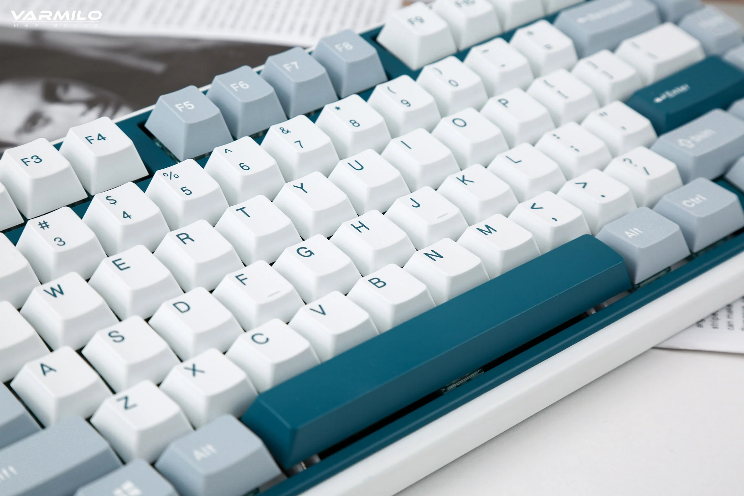 Varmilo Minilo VXT81 Bluebell 75% Hotswap Triple Mode RGB Mechanical Keyboard - Image 9