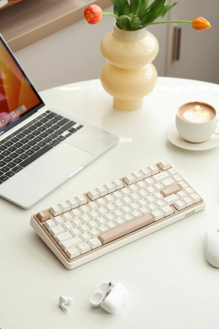 Varmilo Minilo VXT81 Latte 75% Hotswap Wireless RGB Keyboard - Image 2