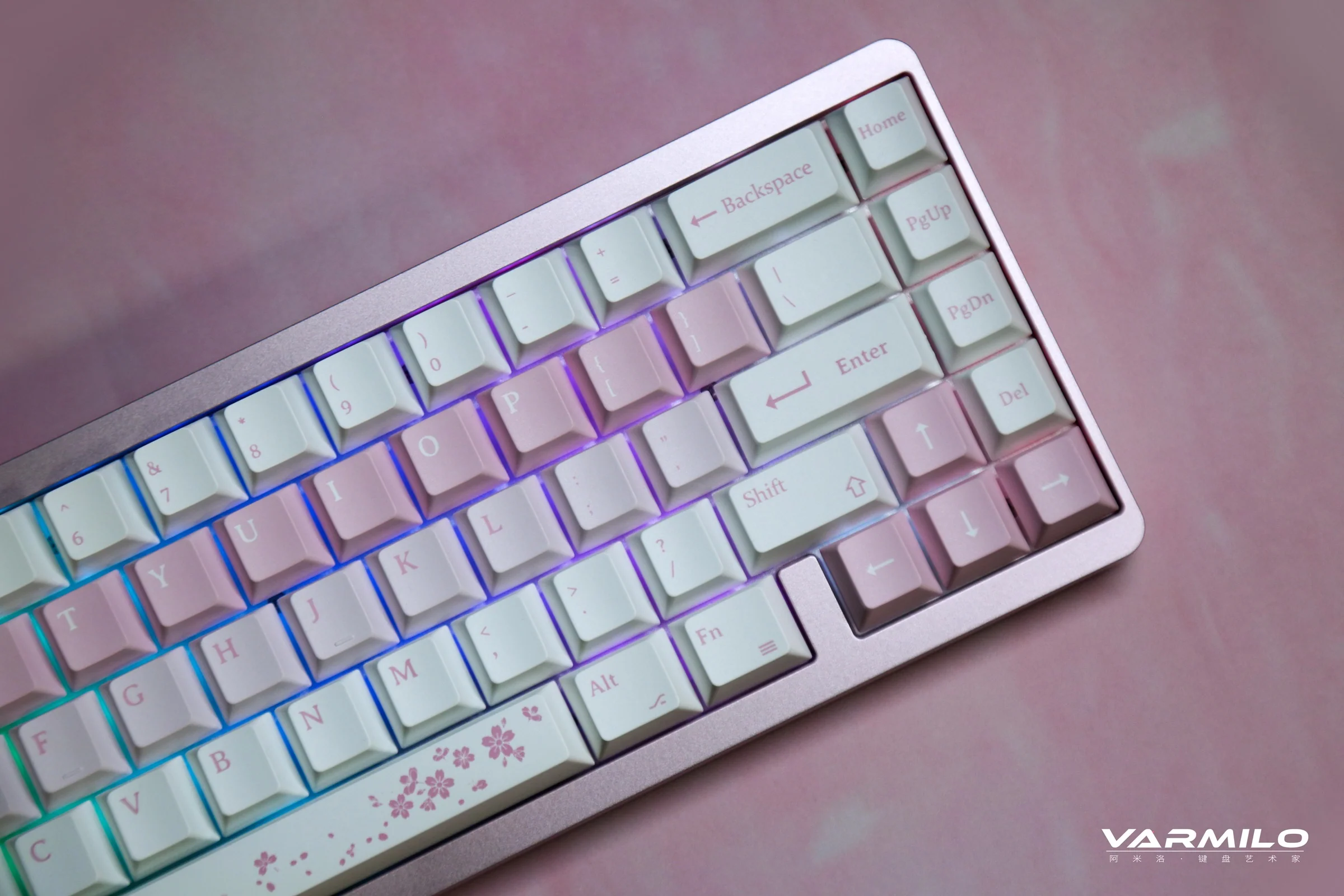 Varmilo Muse65 HE Sakura 8K Aluminum 65% RGB Keyboard - Image 15