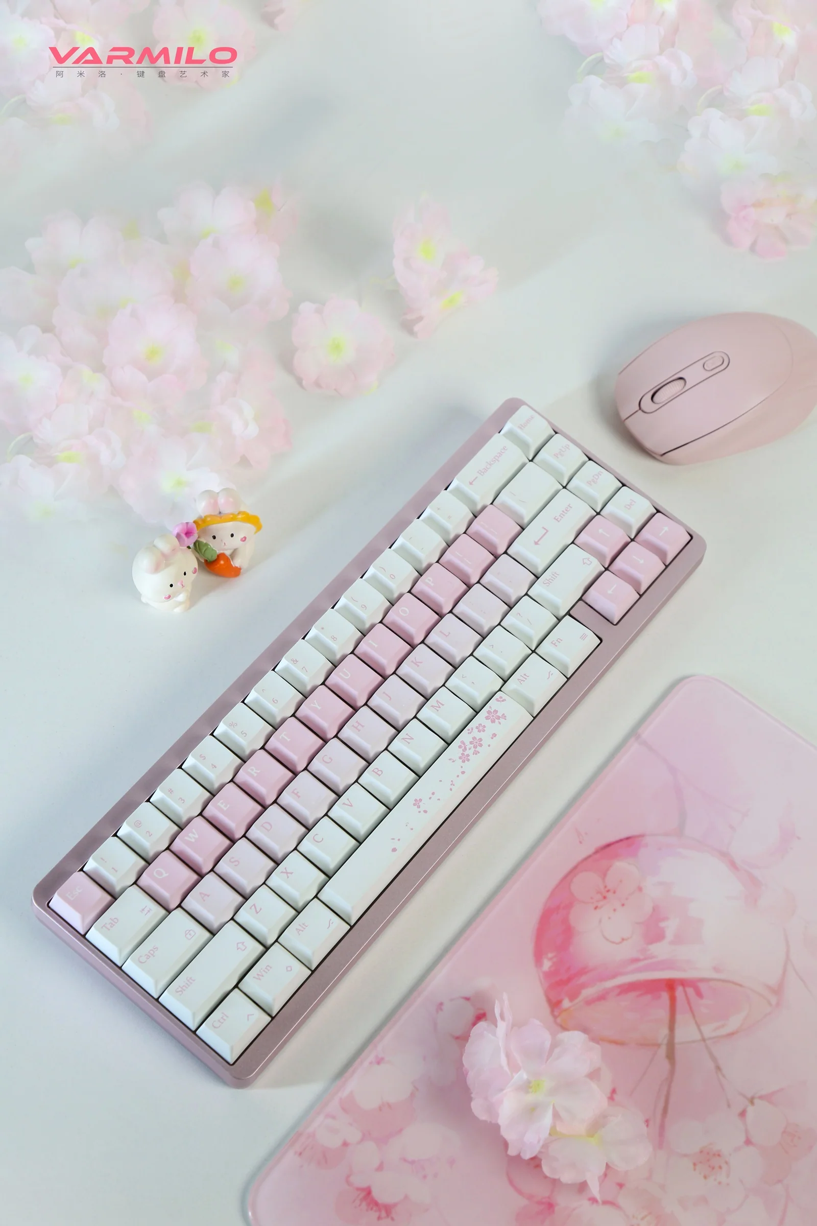 Varmilo Muse65 HE Sakura 8K Aluminum 65% RGB Keyboard - Image 7